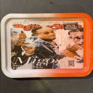 Custom Art Tray with YouTube Music QR Code